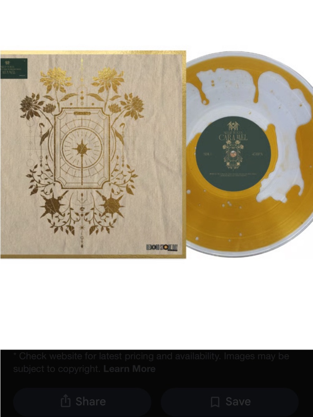 RSD Sleep Token Carmel liquid filled vinyl